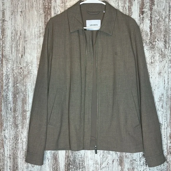 Les Deux Como Slub Coach Bomber Jacket sz S
